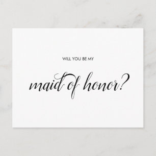 Will you be my Maid of Honour card