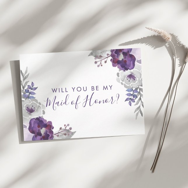 Will You Be My Maid of Honour Card (Will You Be My Maid of Honor Card)