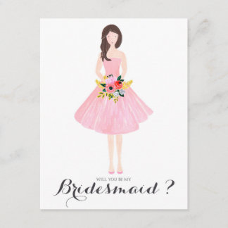 Will you be my maid of honour custom card