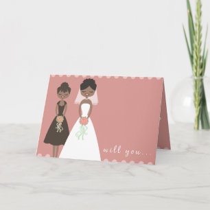 Will You Be My Maid of Honour Greeting Card 2
