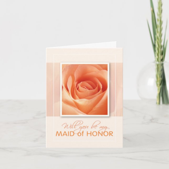 Will You Be My Maid of Honour Invitation (Front)