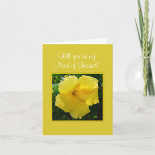 Will you be my Maid of Honour? Invitation