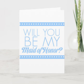 Will You Be My Maid of Honour? Invitation