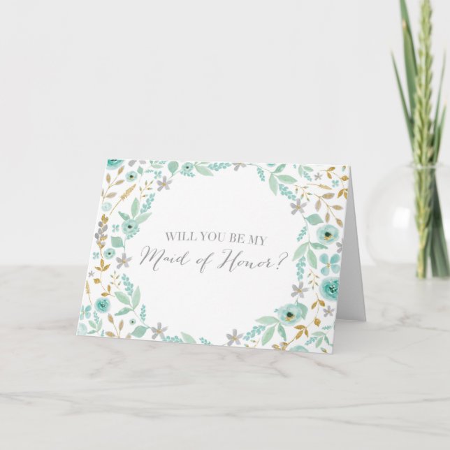Will You Be My Maid of Honour? Invitation (Front)