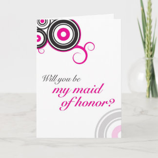 Will you be my maid of honour? invitation