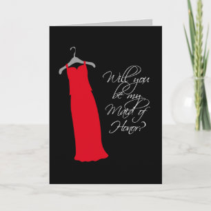 "Will you be my Maid of Honour?" Invitation