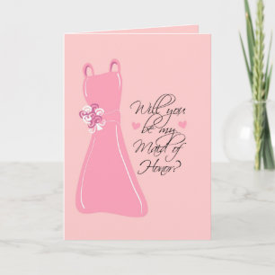 "Will you be my Maid of Honour?" Invitation