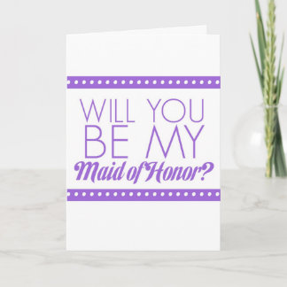 Will You Be My Maid of Honour? Invitation