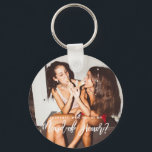 Will You be my Maid of Honour Photo Keyring<br><div class="desc">Minimalist and modern will you be my maid of honour key ring. Text and messages can be edited on the back of the card. For more advanced customisation of this design,  e.g. changing layout,  font or text size please click the "CUSTOMIZE" button above. Please contact me for any questions!</div>