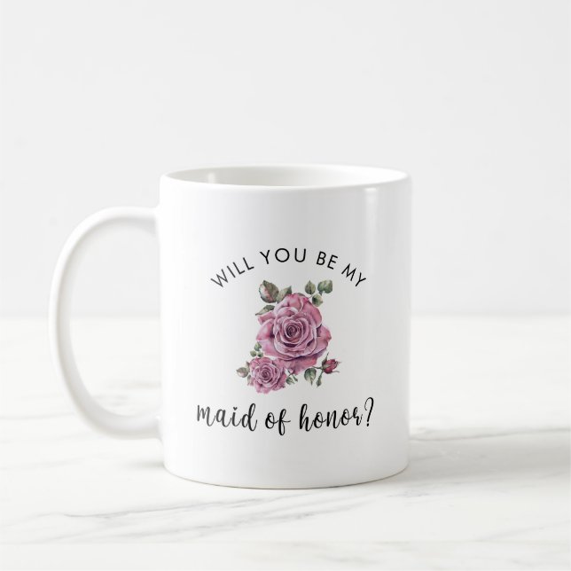 Will you be my maid of honour Proposal  Coffee Mug (Left)