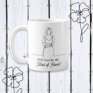 Will You Be My Maid of Honour Proposal Coffee Mug