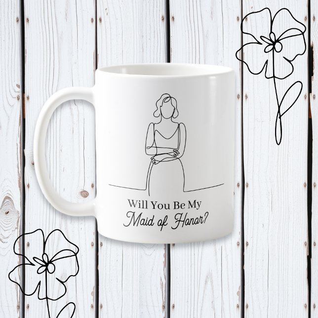 Will You Be My Maid of Honour Proposal Coffee Mug (Creator Uploaded)