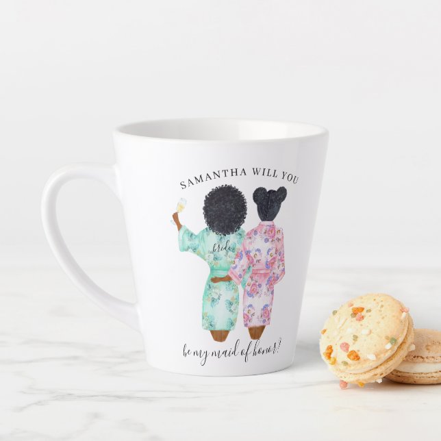 Will you be my Maid of Honour Proposal Latte Mug (In Situ)