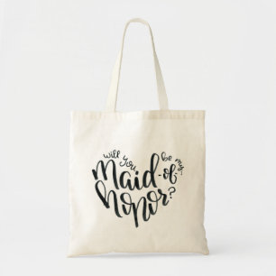 Will You Be My Maid of Honour? Proposal Tote Bag