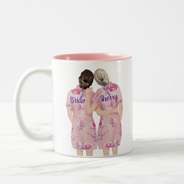 Will you be my Maid-of-honour? Two-Tone Coffee Mug (Left)