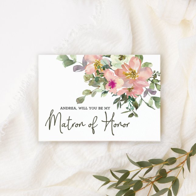 Will You Be My Matron of Honour Eggshell and Blush (Creator Uploaded)