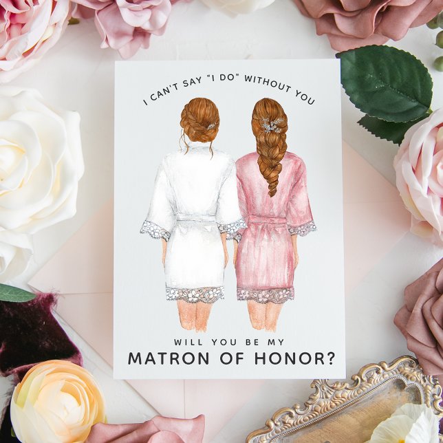 Will You Be My Matron of Honour? Girls in Robes In Invitation (Creator Uploaded)