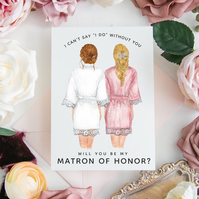 Will You Be My Matron of Honour? Girls in Robes In Invitation (Creator Uploaded)