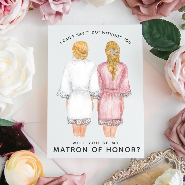 Will You Be My Matron of Honour? Girls in Robes In Invitation (Creator Uploaded)