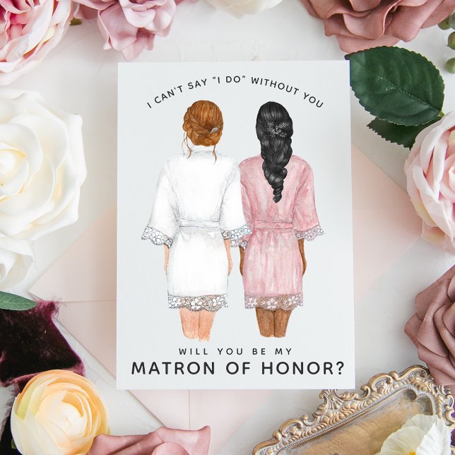 Will You Be My Matron of Honour? Girls in Robes In Invitation (Creator Uploaded)