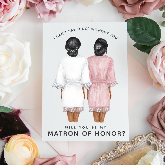 Will You Be My Matron of Honour? Girls in Robes In Invitation (Creator Uploaded)