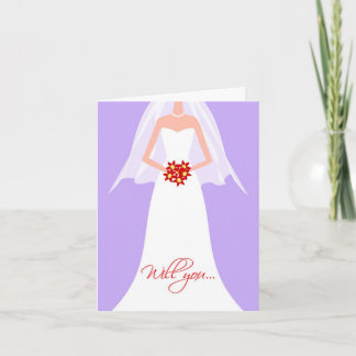 Will You Be My Matron of Honour? Invitation