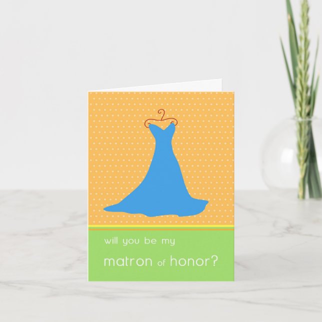 Will You Be My Matron of Honour? Invitation (Front)