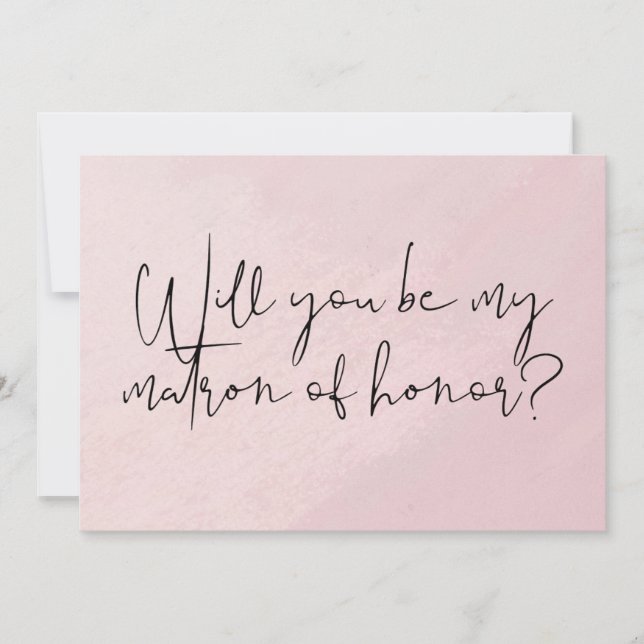 Will you be my Matron of Honour Postcard (Front)