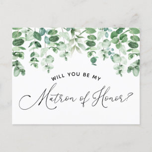 Will You be My Matron of Honour Proposal Card