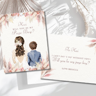 Will You Be My Page Boy Bridal Party Proposal