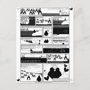 Will You Be My Penguin? Invitation Postcard