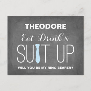 Will you be my Ring Bearer ?   Groomsman Invitation