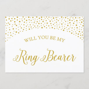 Will You Be My Ring Bearer Wedding Proposal Card