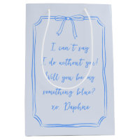 Will You Be My Something Blue Coquette Elegant