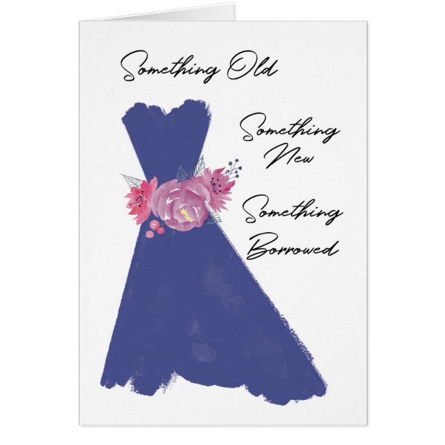Will You Be My Something Blue? Wedding Card (Front)