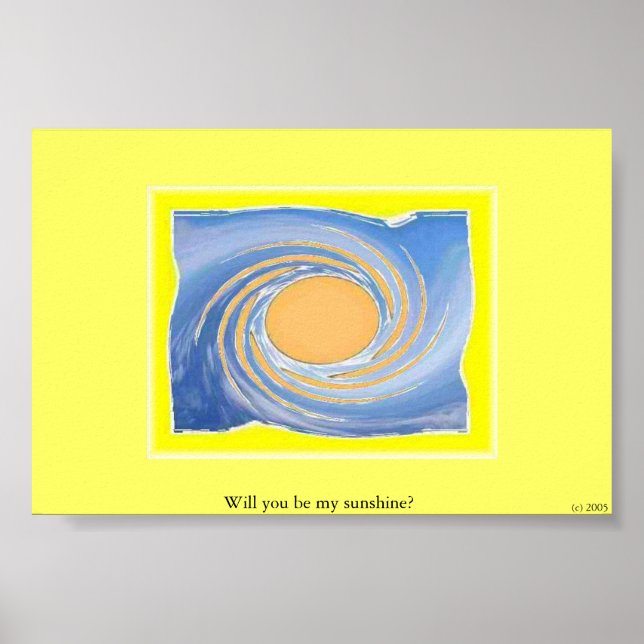 Will you be my sunshine? poster (Front)