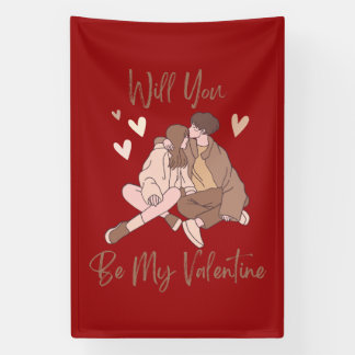 Will You Be My Valentine Banner