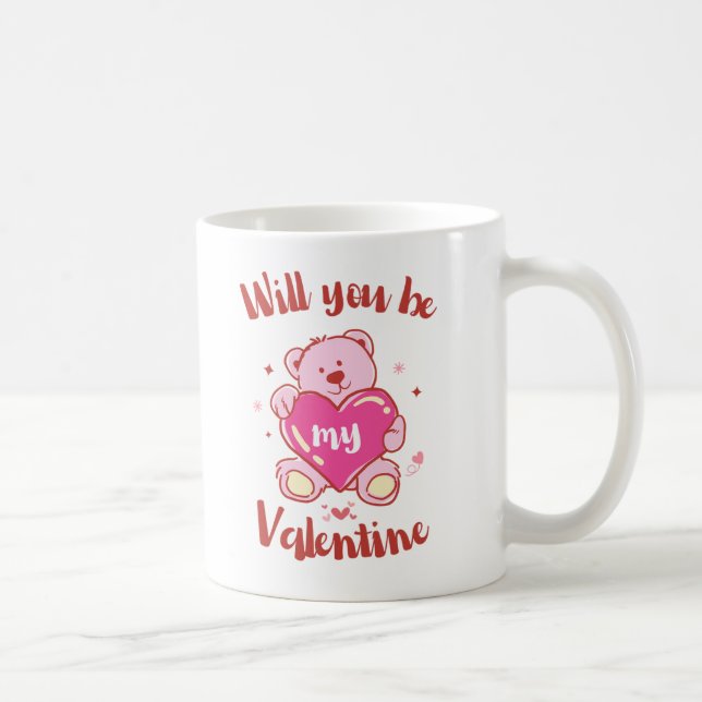 Will you be my valentine coffee mug (Right)