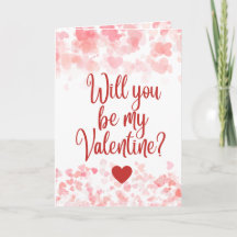 Will you be my Valentine Greeting card