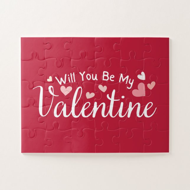 Will You Be My Valentine Jigsaw Puzzle (Horizontal)