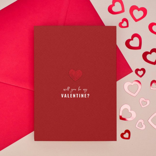 Will you be my Valentine, minimalistic romantic Invitation (Creator Uploaded)