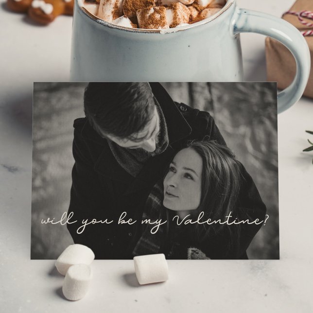 Will you be my Valentine photo card (Creator Uploaded)