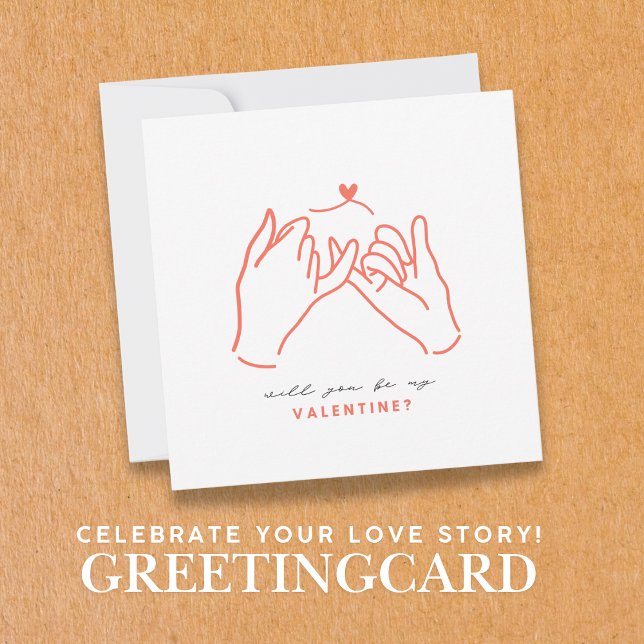  Will You Be My Valentine Pinkie Promise Card (Heartfelt Connection: Pinkie Promise Valentine Card!
I Seal Your Sweetest Vows! I Birthday Depot)