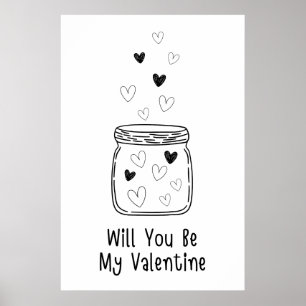 Will You Be My Valentine Poster