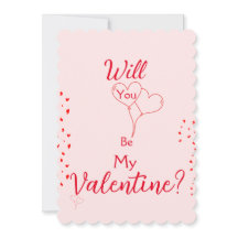 Will You Be My Valentine Proposal Card