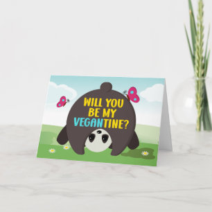 Will You be my vegantine?, Vegan Valentine´s Day  Card