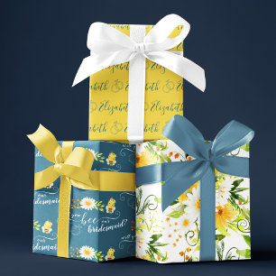 Will You Be Our Bridesmaid Wrapping Sheets