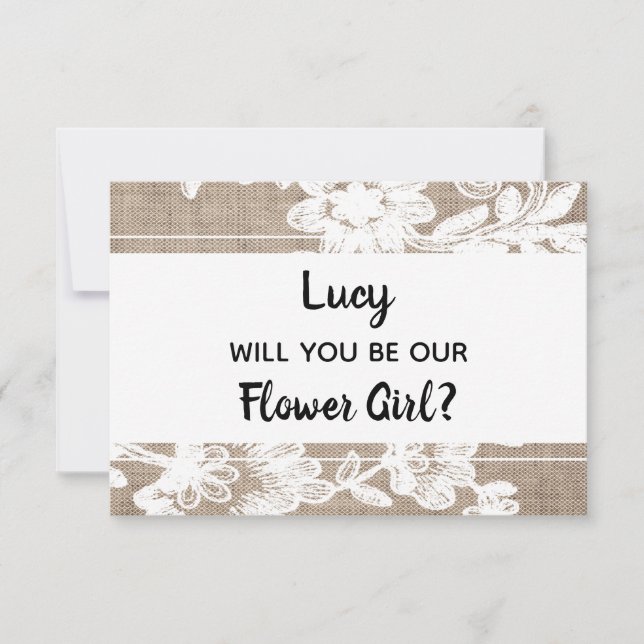 Will You Be Our Flower Girl Card (Front)