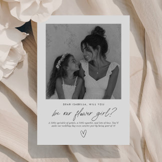 Will You Be Our Flower Girl Handwritten Proposal Invitation