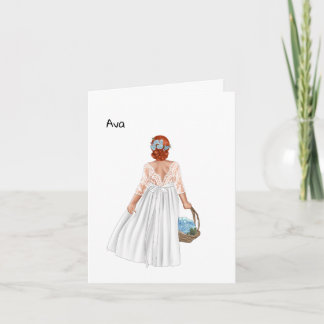 Will you be our flower girl? (Redhaired girl) Card